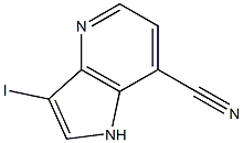 7-Cyano-3-iodo-4-azaindole结构式