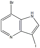 Structure of 7-Bromo-3-iodo-4-azaindole