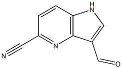 5-氰基-4-氮杂-吲哚-3-甲醛结构式