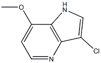 3-Chloro-7-methoxy-1H-pyrrolo[3,2-b]pyridine结构式