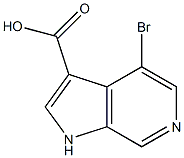 4-Bromo-6-azaindole-3-carboxylic acid结构式