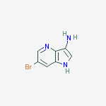 Structure of 6-bromo-1H-pyrrolo[3,2-b]pyridin-3-amine