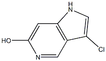 6-Hydroxy-3-chloro-5-azaindole结构式