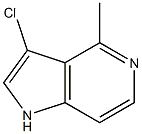 Chemical structure of 3-Chloro-4-methyl-5-azaindole
