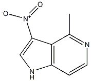 4-Methyl-3-nitro-5-azaindole结构式
