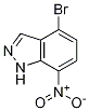 Structure of 1H-Indazole, 4-bromo-7-nitro-