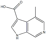 4-Methyl-6-azaindole-3-carboxylic acid结构式