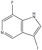 7-Fluoro-3-iodo-5-azaindole结构式