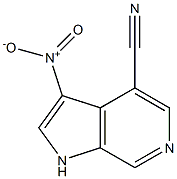 Chemical structure of 4-Cyano-3-nitro-6-azaindole