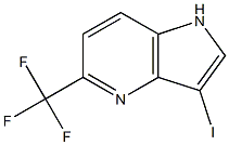 3-Iodo-5-(trifluoromethyl)-4-azaindole结构式