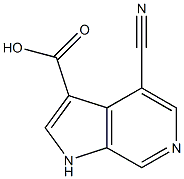 Chemical structure of 4-Cyano-6-azaindole-3-carboxylic acid