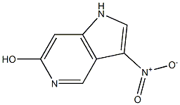 6-Hydroxy-3-nitro-5-azaindole结构式