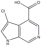 3-Chloro-6-azaindole-4-carboxylic acid结构式