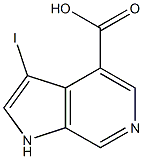 3-Iodo-6-azaindole-4-carboxylic acid结构式