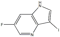 Chemical structure of 6-Fluoro-3-iodo-4-azaindole