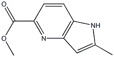 2-Methyl-4-azaindole-5-carboxylic acid methyl ester结构式