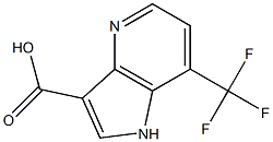 7-(TrifluoroMethyl)-4-azaindole-3-carboxylic acid结构式