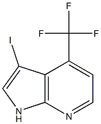 Chemical structure of 3-Iodo-4-(trifluoromethyl)-7-azaindole