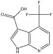 Structure of 4-(Trifluoromethyl)-7-azaindole-3-carboxylic acid