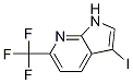 3-iodo-6-(trifluoromethyl)-1H-pyrrolo[2,3-b]pyridine结构式