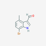 Structure of 7-bromo-4-methyl-1h-indole-3-carbaldehyde
