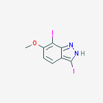 Structure of 3,7-diiodo-6-methoxy-1h-indazole