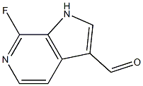 Chemical structure of 7-Fluoro-6-azaindole-3-carboxaldehyde