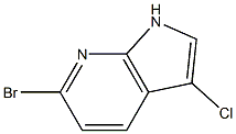 Structure of 6-Bromo-3-chloro-1H-pyrrolo[2,3-b]pyridine