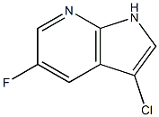 3-Chloro-5-fluoro-7-azaindole结构式