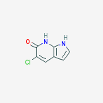 5-Chloro-6-hydroxy-7-azaindole结构式