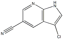 Structure of 3-Chloro-5-cyano-7-azaindole