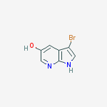 3-BROMO-1H-PYRROLO[2,3-B]PYRIDIN-5-OL结构式