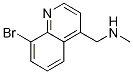 Structure of 1-(8-bromoquinolin-4-yl)-N-methylmethanamine