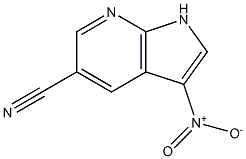 5-Cyano-3-nitro-7-azaindole结构式
