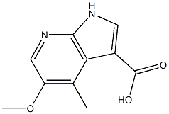 5-Methoxy-4-Methyl-7-azaindole-3-carboxylic acid结构式