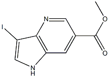 3-Iodo-4-azaindole-6-carboxylic acid methyl ester结构式