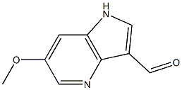 6-Methoxy-1H-pyrrolo[3,2-b]pyridine-3-carbaldehyde结构式