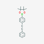 Structure of 4-(Phenylethynyl)phenylboronic acid pinacol ester