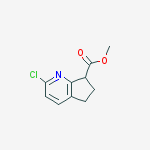 Structure of methyl 2-chloro-6,7-dihydro-5H-cyclopenta[b]pyridine-7-carboxylate