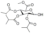 Methyl 2,3,4-Tri-O-isobutyryl-D-glucopyranuronate结构式