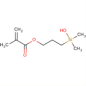Structure of 2-Propenoic acid, 2-methyl-, 3-(hydroxydimethylsilyl)propyl ester