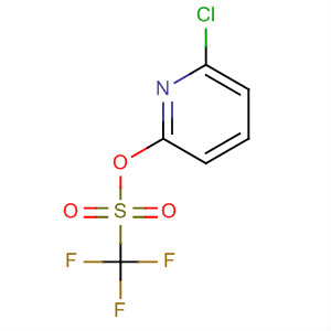 Structure of Methanesulfonic acid, trifluoro-, 6-chloro-2-pyridinyl ester