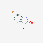 Structure of 6-bromospiro[1h-indole-3,1'-cyclobutane]-2-one