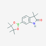 Structure of 3,3-DIMETHYL-6-(4,4,5,5-TETRAMETHYL-1,3,2-DIOXABOROLAN-2-YL)INDOLIN-2-ONE