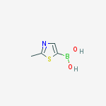 B-(2-methyl-5-thiazolyl)Boronic acid结构式