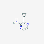 Structure of 3-cyclopropyl-2-pyrazinamine