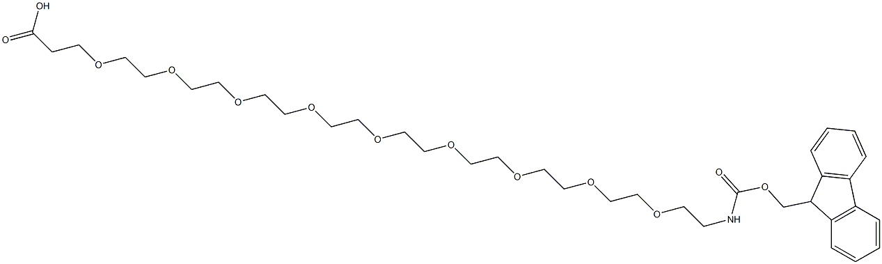 Structure of FMoc-NH-PEG9-CH2CH2COOH