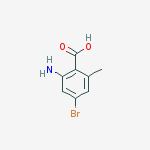 Structure of 2-amino-4-bromo-6-methylbenzoic Acid
