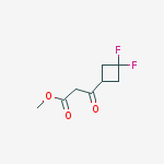Structure of Methyl 3-(3,3-difluorocyclobutyl)-3-oxopropanoate