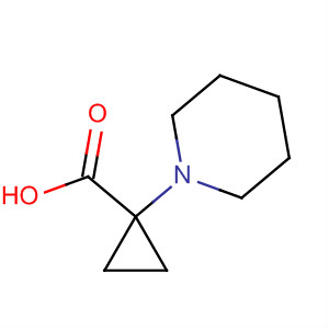 Structure of Cyclopropanecarboxylic acid, 1-(1-piperidinyl)-